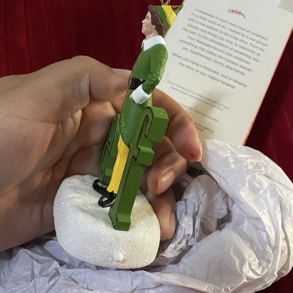 Hallmark Keepsake Buddy the Elf Ornament‎ Will Ferrell 2017 Sound Magic